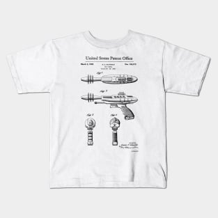 Laser Gun Toy Patent Black Kids T-Shirt